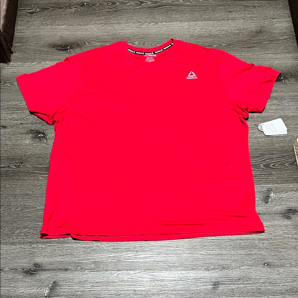 Reebok Men's Vivid Red Short Sleeve Shirt